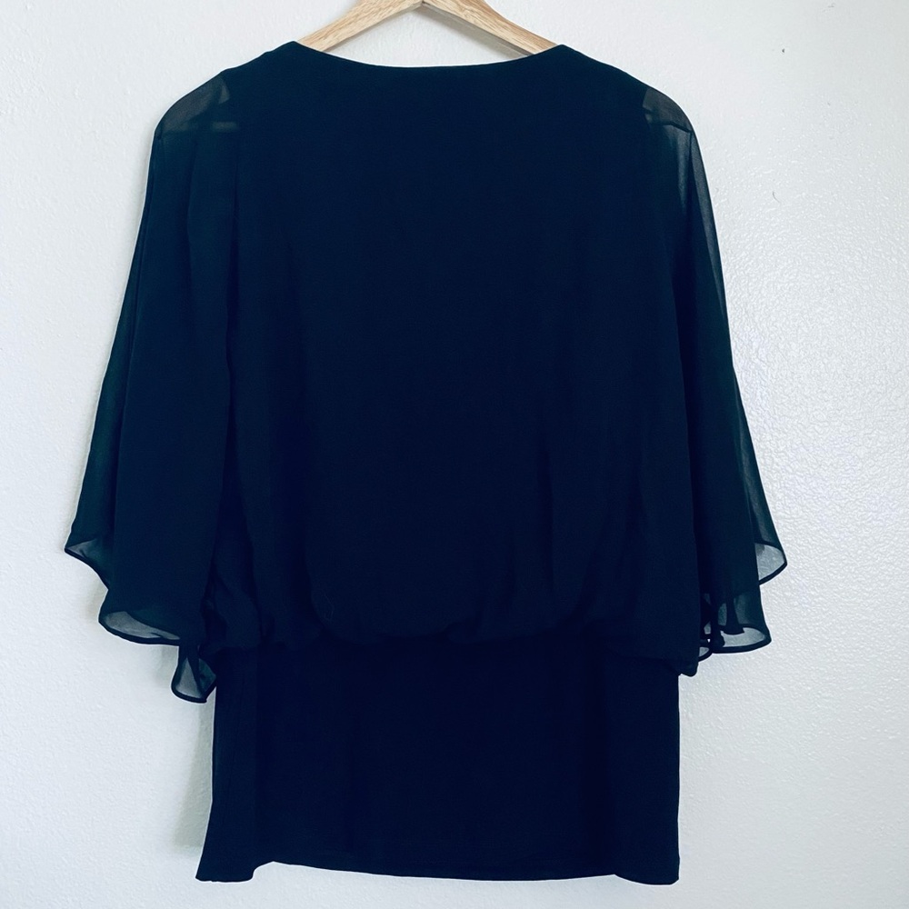 Coco Bianco Black Sheer Blouse - Picture 6 of 10